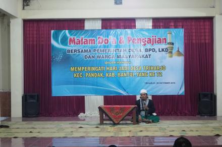 Malam Doa dan Pengajian HUT Desa Triharjo ke 72