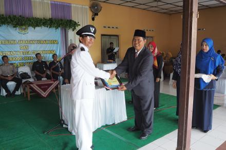 Serah Terima Jabatan Lurah Desa Triharjo